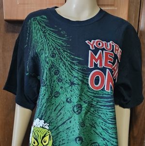 Dr Suess Your A Mean One Mr Grinch Size L Cotton Christmas Tee T Shirt